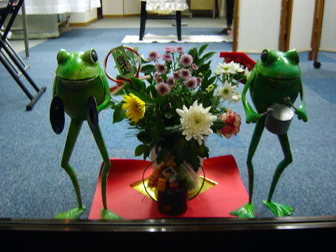 調布市のつつじヶ丘ピアノ教室の正月飾り