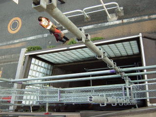 ピアノ教室の窓から見えるパイプ