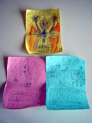 ピアノ教室の生徒が描いたイラスト