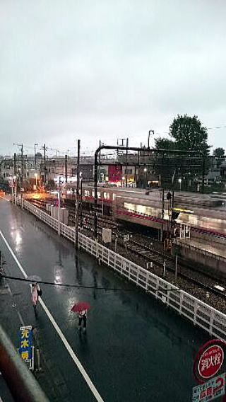 雨で荒れる天気